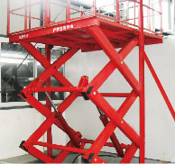 剪叉式電動升降貨梯，固定式液壓升降貨梯